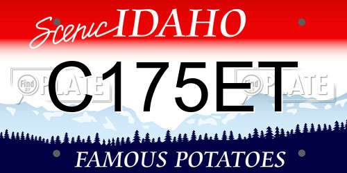 C175ET Idaho License Plate