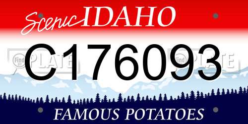 C176093 Idaho License Plate
