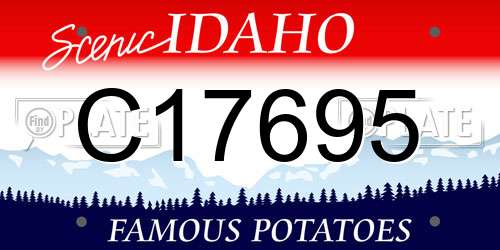 C17695 Idaho License Plate