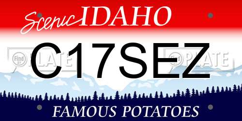 C17SEZ Idaho License Plate