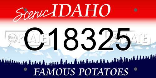 C18325 Idaho License Plate