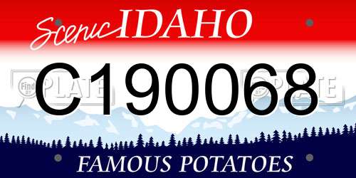 C190068 Idaho License Plate