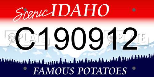 C190912 Idaho License Plate