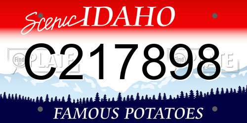 C217898 Idaho License Plate