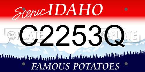 C2253Q Idaho License Plate