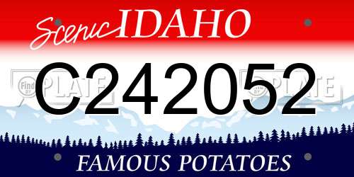 C242052 Idaho License Plate