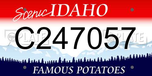 C247057 Idaho License Plate