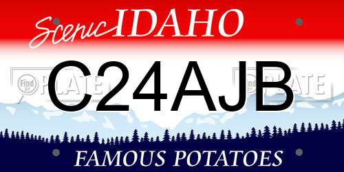 C24AJB Idaho License Plate
