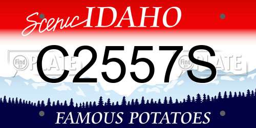 C2557S Idaho License Plate