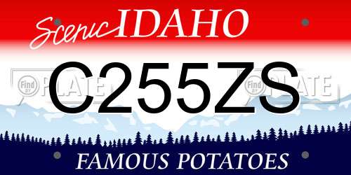 C255ZS Idaho License Plate