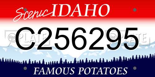 C256295 Idaho License Plate