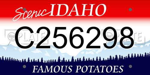 C256298 Idaho License Plate