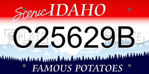 C25629B Idaho License Plate
