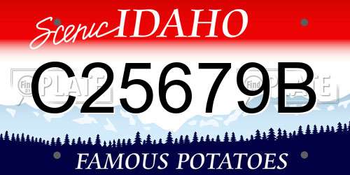 C25679B Idaho License Plate