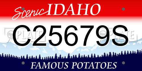 C25679S Idaho License Plate