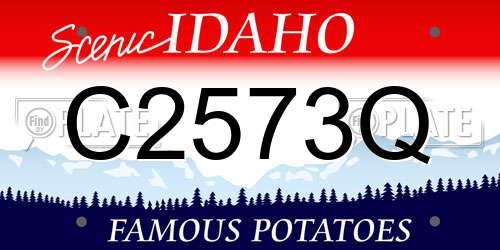 C2573Q Idaho License Plate