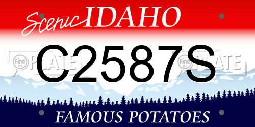 C2587S Idaho License Plate