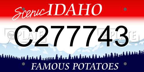C277743 Idaho License Plate