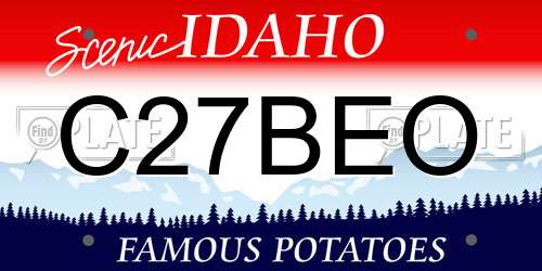 C27BEO Idaho License Plate