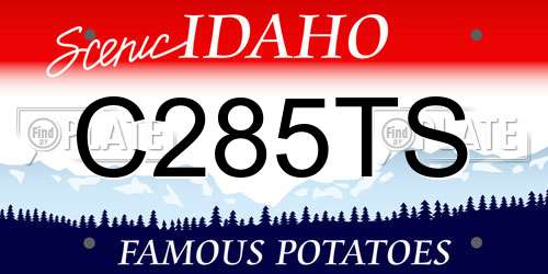 C285TS Idaho License Plate