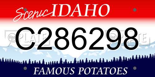 C286298 Idaho License Plate