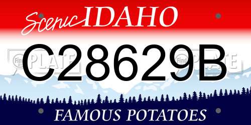 C28629B Idaho License Plate