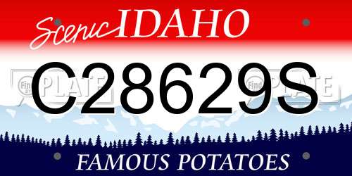 C28629S Idaho License Plate