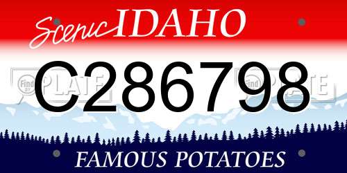 C286798 Idaho License Plate