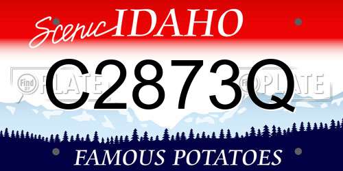 C2873Q Idaho License Plate