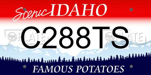 C288TS Idaho License Plate