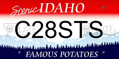 C28STS Idaho License Plate