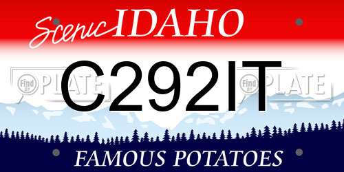 C292IT Idaho License Plate