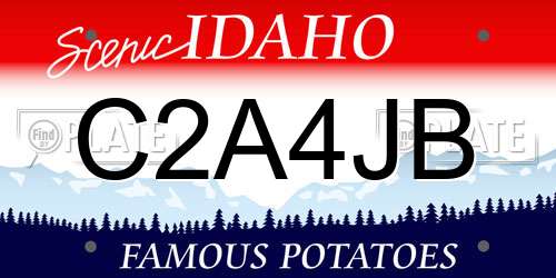 C2A4JB Idaho License Plate