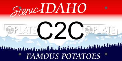 C2C Idaho License Plate