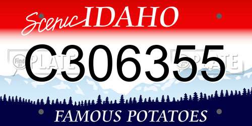 C306355 Idaho License Plate