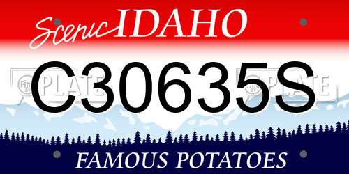 C30635S Idaho License Plate