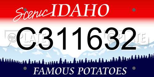 C311632 Idaho License Plate