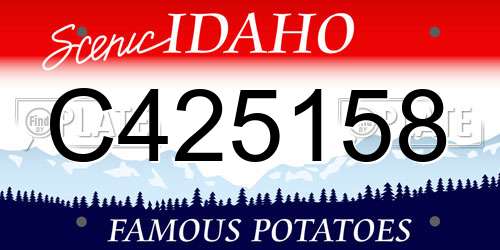 C425158 Idaho License Plate