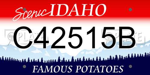 C42515B Idaho License Plate