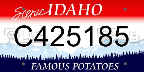 C425185 Idaho License Plate