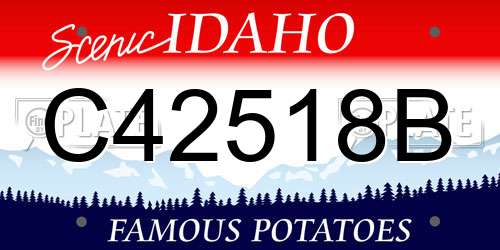 C42518B Idaho License Plate