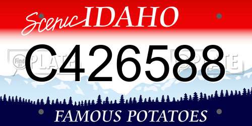 C426588 Idaho License Plate
