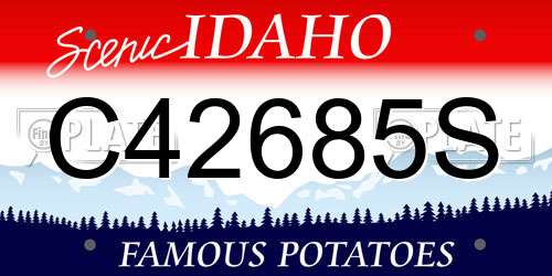 C42685S Idaho License Plate