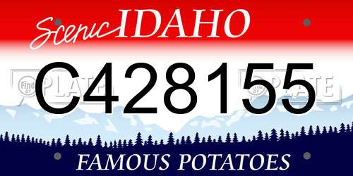 C428155 Idaho License Plate