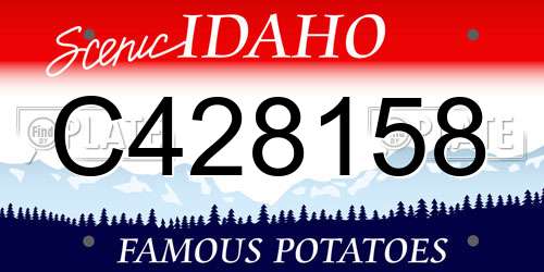 C428158 Idaho License Plate