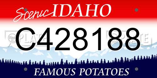 C428188 Idaho License Plate