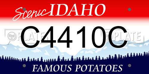 C4410C Idaho License Plate