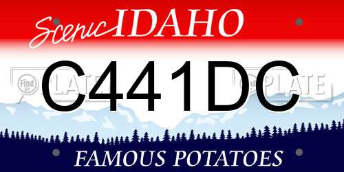C441DC Idaho License Plate