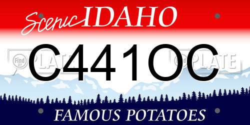 C441OC Idaho License Plate