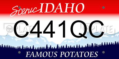 C441QC Idaho License Plate